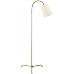 Mia Floor Lamp - Gilded Iron / Linen