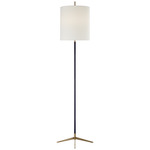 Caron Floor Lamp - Bronze / Hand-Rubbed Antique Brass / Linen