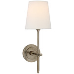 Bryant Fabric Wall Sconce - Antique Nickel / Linen