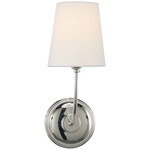 Vendome Wall Sconce - Polished Nickel / Linen