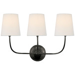 Vendome Multi Light Wall Sconce - Bronze / Linen