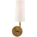 Ziyi Wall Sconce - Hand-Rubbed Antique Brass / Linen