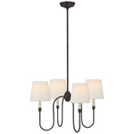 Vendome Chandelier - Bronze / Linen