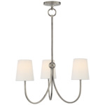 Reed Chandelier - Antique Nickel / Linen
