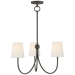 Reed Chandelier - Bronze / Linen