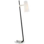 Katia Floor Lamp - Polished Nickel / Ebony / Linen