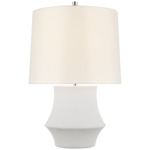 Lakmos Small Table Lamp - Plaster White / Linen