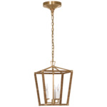 Darlana Wrapped Pendant - Antique Burnished Brass / Rattan