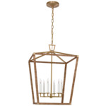 Darlana Wrapped Pendant - Antique Burnished Brass / Rattan
