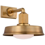 Ruhlmann Small Wall Sconce - Antique-Burnished Brass / White