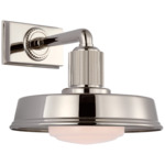 Ruhlmann Small Wall Sconce - Polished Nickel / White