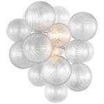 Talia Wall Sconce - Plaster White / Clear