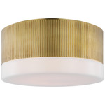Ace Ceiling Light - Hand-Rubbed Antique Brass / White