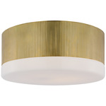 Ace Ceiling Light - Hand Rubbed Antique Brass / White