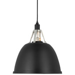 Gunner Pendant - Polished Aluminum / Black