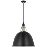 Gunner Pendant - Polished Aluminum / Black