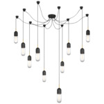 Junio Swag Multi Light Chandelier - Bronze / Hand-Rubbed Antique Brass / Clear