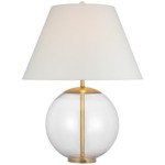 Morton Table Lamp - Clear / Linen