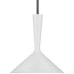 Rosetta Pendant - Bronze / Matte White