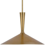 Rosetta Pendant - Hand-Rubbed Antique Brass