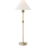 Caspian Table Lamp - Antique-Burnished Brass / Linen