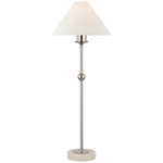 Caspian Table Lamp - Polished Nickel / Linen