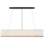 Palati Linear Chandelier - Bronze / Linen