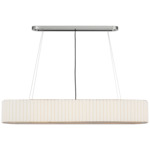 Palati Linear Chandelier - Polished Nickel / Linen