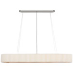 Palati Linear Chandelier - Polished Nickel / Linen