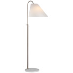 Kinsley Floor Lamp - Polished Nickel / Linen
