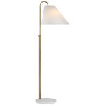 Kinsley Floor Lamp - Soft Brass / Linen