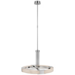 Covet Ring Chandelier - Polished Nickel / Alabaster