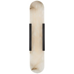 Melange Elongated Wall Sconce - Bronze / Alabaster