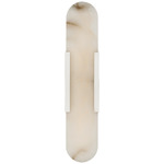 Melange Elongated Wall Sconce - Polished Nickel / Alabaster