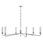 Casoria Chandelier - Polished Nickel / Clear