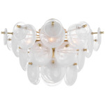 Loire Ceiling Light - Gild / White Strie