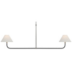 Basden Linear Chandelier - Polished Nickel / Linen