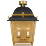 Coventry Outdoor Wall Sconce - Antique-Burnished Brass / Black