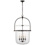 Lorford Pendant - Aged Iron / Clear