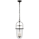 Lorford Pendant - Aged Iron / Clear