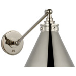 Parkington Library Wall Light - Polished Nickel