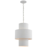 Chalmette Layered Pendant - Plaster White