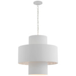 Chalmette Layered Pendant - Plaster White