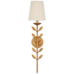 Avery Wall Sconce - Antique Gold Leaf / Linen
