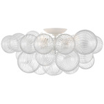 Talia Ceiling Light - Plaster White / Clear