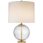 Elsie Table Lamp - Clear / Linen