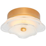 Leighton Layered Ceiling Light - Soft Brass / Cream Tinted