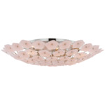 Leighton Ceiling Light - Polished Nickel / Blush Tinted