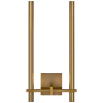 Axis Double Wall Light - Antique-Burnished Brass