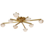 Pedra Ceiling Light - Antique-Burnished Brass / Alabaster